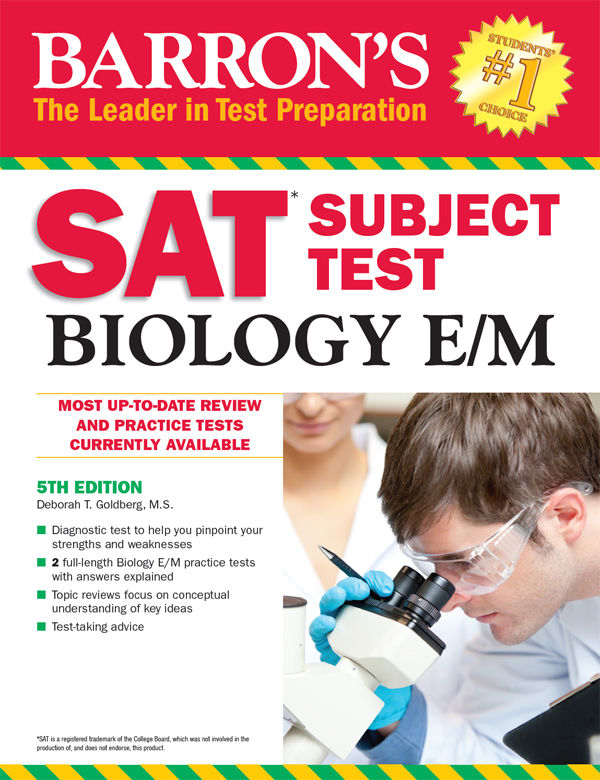 SAT Subject Test in Biology E M
